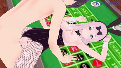 Chika Fujiwara y yo disfrutamos de sexo ardiente en el casino - Hentai de Kaguya-sama love Is War