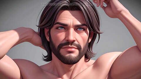 콘돔 없이, 근육남, gay hunk