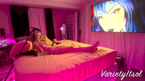 Tgirl, nipple piercing, tgirl solo