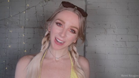 POV-Spring-Break-Beauty Remi Reagan nimmt deinen Schwanz in einer wilden Fantasie tief in den Hals