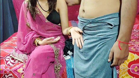 Desi seductress Kavitabhabhi gives her brother-in-law's clothes a wet surprise under her ass