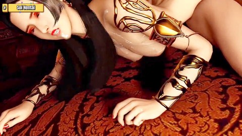 Medusa Queen gets her deepthroat fix in naughty animated adventures