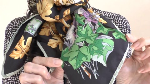 Lady Victoria Valente - Démonstration sensuelle du masque facial en soie et du foulard sur la tête, masturbation guidée