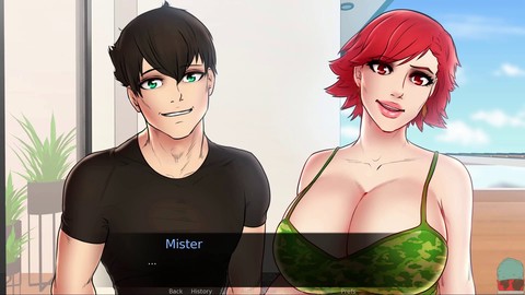 Gameplay de roman visuel mettant en vedette des mamans reines et de gros seins