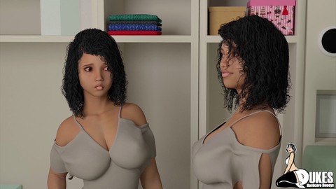 Des gars excitants avec de grosses érections s’en donnent à cœur joie avec des filles aux formes généreuses dans tout le manoir.