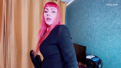 POV: Makima te seduce para que seas su sumiso y toma un creampie