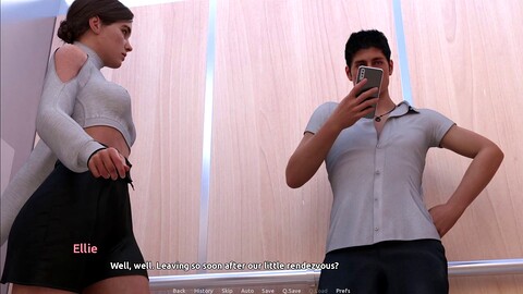 La matrigna Megan si innervosisce per un'erezione dopo il bagno, mentre la dolce trans Ellie si avvicina a Max.