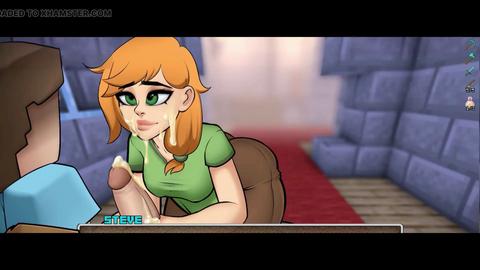 Minecraft naughty Crafting Parte 74 - Pesciolini d'argento arrapati scopano una bella ragazza in forma con le tette grosse! Di LoveSkySanHentai
