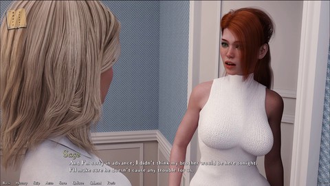 Nella sua prima avventura erotica, una rossa curvy con grandi tette vive un'esperienza unica.