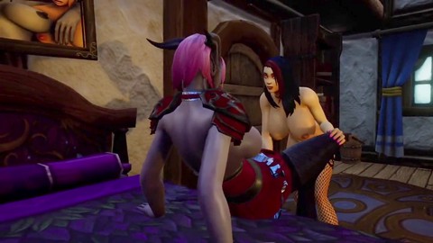 Wild fingering and fisting fun with Wraith931 in this Warcraft parody