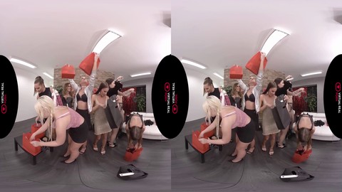 VirtualRealPorn.com - Santa's Naughty Ebony Elves VR Orgy