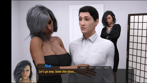 3D Hentai-Visual-Novel mit großen natürlichen Brüsten in einem medizinischen Setting